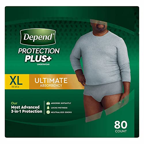 PROTECTION PLUS+ ® Underwear for Men - Ultimate XL 80 COUNT